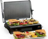 Buffalo Contact Grill Panini Maker 2000W Stainless Steel Silver / Black - Silver - Klarstein 4060656151590 4060656151590