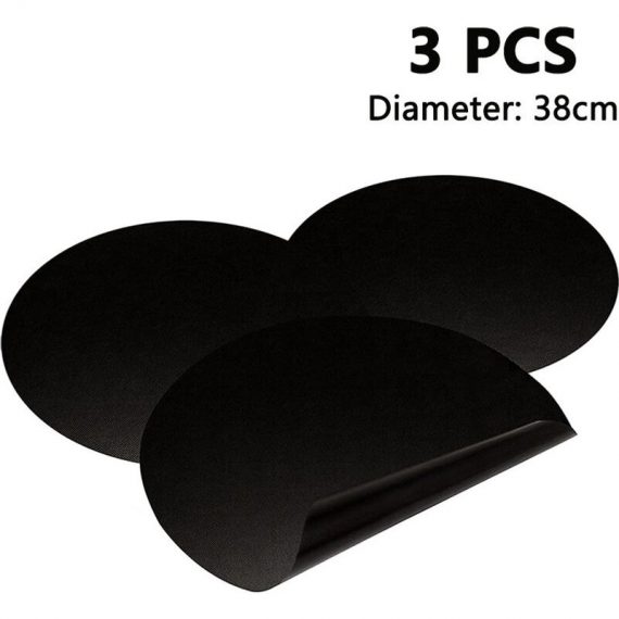 3Pcs Reusable BBQ Grill Mats Grill Accessories 100% Non-Stick Heat Resistant Grill Mat up to 500 ℉ Easy to Clean BBQ Accessories 15 Inch Round Mano-ZQUK-660 6273996014267