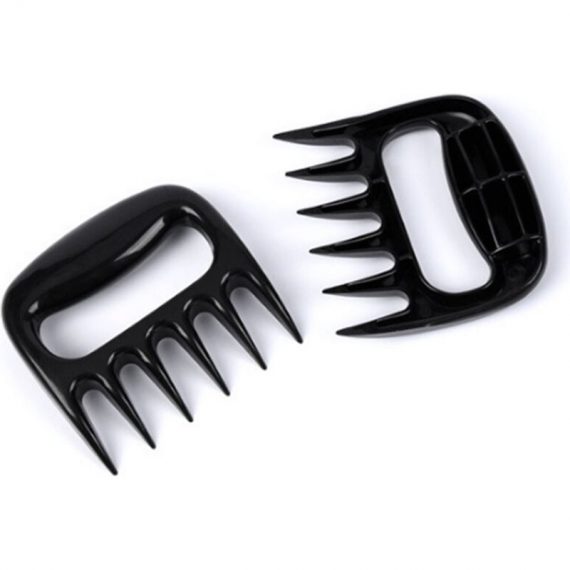 2PCS Meat Shredder Meat Claws BBQ Bear Shaped Claws wtih Easily Lift Handle Meat Handler Forks for Barbecue Smoker Grill HM8543 4502190951019