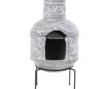 Red Fire - RedFire Fireplace with Grill Acopulco Clay Light Grey - Grey 8718801858387 8718801858387