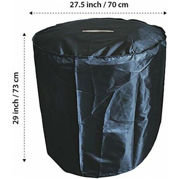 ® Kettle BBQ Cover,Round Barbecue Cover Heavy Duty Outdoor Gas Grill Cover-Oxford Fabric Waterproof,Dust& Rip Proof-UV Resistant for Weber,Tepro etc ANSIO 3327 5056184133275