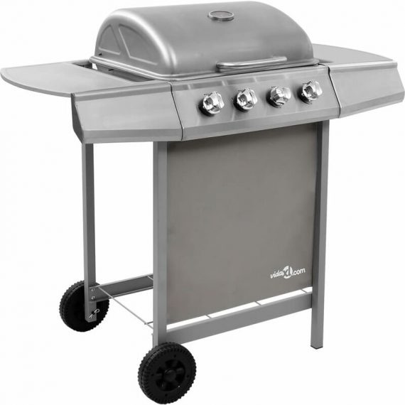 Gas bbq Grill with 4 Burners Silver (fr/be/it/uk/nl only) - Hommoo DDvidaXL48549_UK