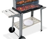 Deuba - bbq Trolley Charcoal Barbecue Grill Outdoor Patio Garden with Side Trays and Storage Shelf 103129 4250525326307