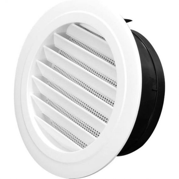 6 Inch Air Vent, Round Soffit Vent and Shutter Outlet Grille Cover with Fly Screen Mesh for Walls and Ceilings, Kitchen, Bathroom, Cabinet, Mano-ZQ-9527 948569031465