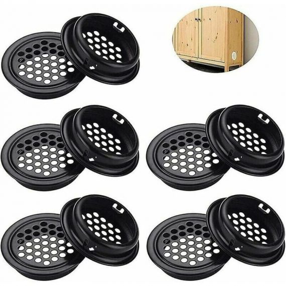 10 Pcs Round Air Vent Grille Stainless Steel Furniture Shoe Cabinet Ventilation Hole Decoration Accessories Y0059-UK2-230210-5710 1371983186050