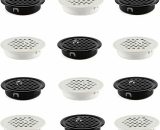12 Piece Stainless Steel Hole Ventilation Grille, Round Shape Ventilation Grille, Stainless Steel Air Vents, Mesh Hole Ventilation, for Cabinet HH-C-0917223 6286512088512