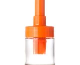 Superseller - Oil Dispenser Bottle Silicone Oil Brush Oil Dispenser Heatproof Basting Brush for Kitchen Cooking bbq Baking Grilling Pastry, Orange H33553O-2|318 755924831970