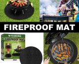 40 Inch Round Super Heat Protection and Fire Resistant bbq Grill Mat for Patio, Patio, All Floors. Y0001-UK2-Y0005-FU1-220811-005 8751899857764