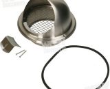 Electruepart 150mm Bull-Nose Vent with Wire Grill, Stainless Steel, VNT9411 VNT9411 5045382982549