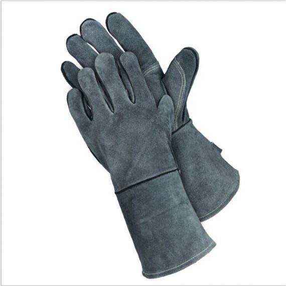 Barbecue Gloves Oven Gloves Double Heat Resistant Layer Heat Resistant Aluminum Paper Gloves for Grilling, Microwave Gloves, All Gray 14 Inches PERGB003475 9793228124085