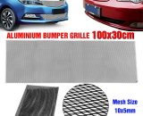 Aluminium Car Bumper Grille Grill Mesh Net Vent 10x5mm 100x33cm (Black) LBTNP7519734 9137780130731