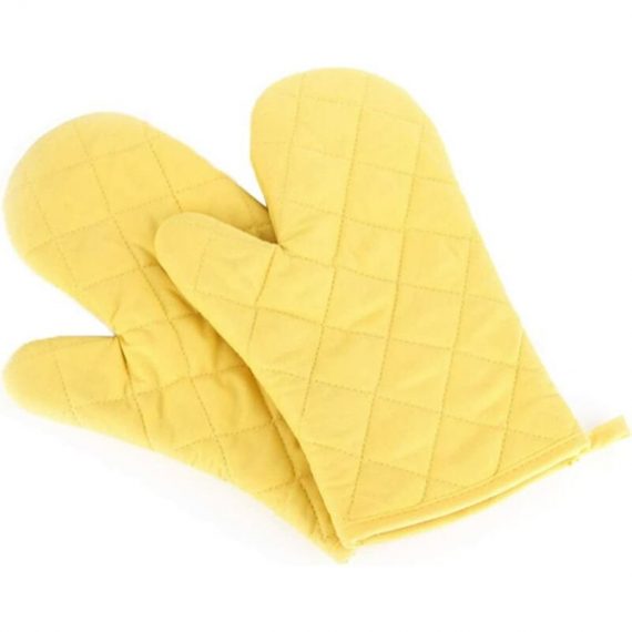 2 oven gloves to protect the heat of the microwave grill - yellow YBD025054LCP 9135650014822
