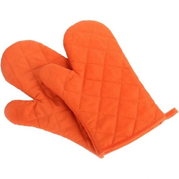 2 oven gloves to protect the heat of the microwave grill - Orange YBD025055LCP 9135650014839