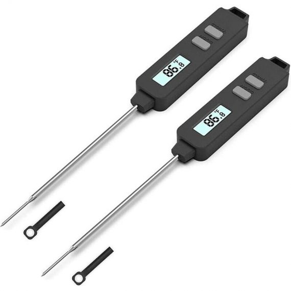 2PCS Meat Thermometer Instant Read Candy Thermometer Digital Thermometer Food Thermometer for Grill Kitchen bbq Milk Oil Smoker Oven MM-OSUK-9675 9198296371964