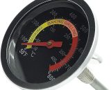 Dial bbq Grilling Thermometer, bbq Grill Thermometer, bbq Temperature Gauge bbq Temperature Temp Yellow, Grill Oven bbq Thermometer Steel Frame BAY-30741 6286528541223