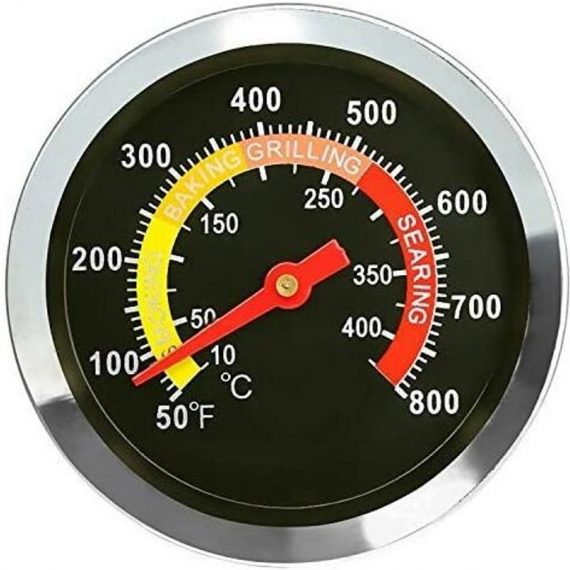 01T08 dia 6cm Smoker Thermometer, Temperature Gauge for Weber, Char-Broil, Nexgrill, Brinkmann, Kenmore, Perfect Flame, Charmglow, Uniflame Series LIA04771 9471665680691