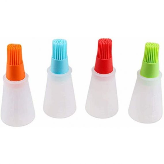 4PCS Silicone Oil Bottle with Brush for Barbecue Cooking Baking Pancake Grill Tools Oil Sprays Mano-ZQUK-3616 6273996056915