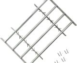 Vidaxl - Adjustable Security Grille for Windows with 4 Crossbars 700-1050 mm Silver 8718475895350 8718475895350