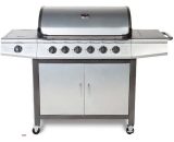 Cosmogrill - CosmoGrill barbecue 6+1 Pro Gas Grill bbq (Silver) - silver 5060381721012 5060381721012