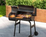 Livingandhome - Outdoor Smoker Barbecue Charcoal Portable bbq Grill AI0397 723803423615