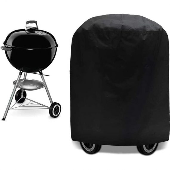 Perle Rare - bbq Cover bbq Tarpaulin Grill Cover Anti-UV/Anti-water/Anti-moisture Waterproof Outdoor Barbecue Grill Black for Weber, Holland, RBD024291yyw 9383853054279