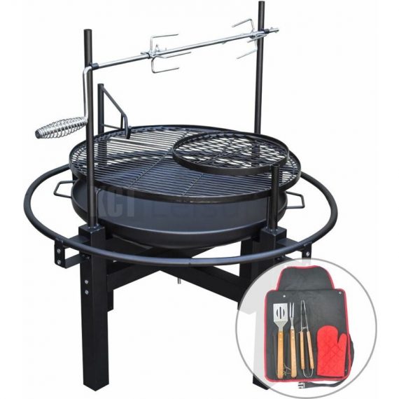 KCT - Outdoor bbq Grill And Rotisserie With Tool Set 5060502533203 5060502533203