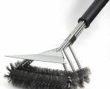 Benobby Kids - bbq Brush, 3 in 1 bbq Cleaning Brush with Scraper, Stainless Steel Bristles for Quick & Efficient Cleaning of All Grills, Horizontal Y0001-UK2-k0057-220725-019 4741642504049