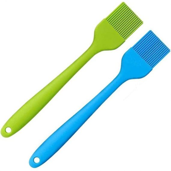 2 Pieces Kitchen Brush, Silicone Grill Brush for Cooking, Grilling (1Blue, 1Green) SZ-1382 8501856787944