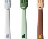 Osqi - Set of 3 Kitchen Brush, Silicone Pastry Brushes, Kitchen Oil Brush, for Spreading Oil Butter Sauce Marinades, Suitable for Grilling, Baking, MM-OSUK-9299 9049298119361