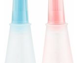 Hiasdfls - BBQ/Pastry Basting Brushes,Silicone Cooking Grill Barbecue Baking Pastry Oil/Honey/Sauce Bottle Brush,Set of 2 Light Blue+Pink Regular Mano-HS-2579 6135791956244