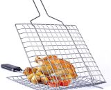 Grilling Basket Non-Stick Barbecue Basket Heavy Duty BBQ Tools Grill Basket for Meats Fish Vegetables Steak H33584|318 805444724310