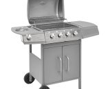 Vidaxl - Gas Barbecue Grill 4+1 Cooking Zone Silver Silver 8718475966395 8718475966395