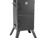 Tectake - Smoker with temperature display - bbq smoker, barbecue smoker, smoker grill - black 401412 4260397656099