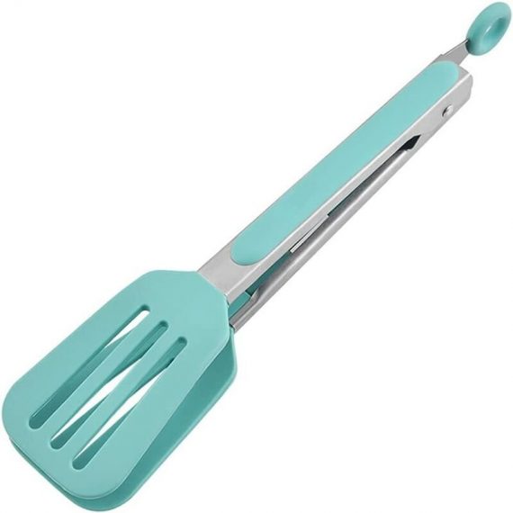 10.4 inches (26.5cm) Kitchen Silicone Tongs, Stainless Steel Handles, Anti-Scalding Grill Clip Bread Steak BAY-20473 5291689067032